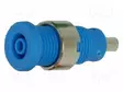 LABORATORY CONNECTOR: 2MM BANANA - SOCKET - BLUE - INSULATED - Banaanijatkoliittimet - PJP228-3-C-BL - 1