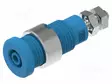 LABORATORY CONNECTOR: 2MM BANANA - SOCKET - BLUE - M3 SCREW - Banaanijatkoliittimet - PJP228-4-C-BL - 1