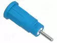 LABORATORY CONNECTOR: 2MM BANANA - SOCKET - BLUE - PLUG PIN 2MMX9MM - Banaanijatkoliittimet - PJP229-1-BL - 1