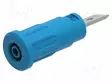 LABORATORY CONNECTOR: 2MM BANANA - SOCKET - 10A - 31.1MM - BLUE - Banaanijatkoliittimet - PJP229-2-BL - 2