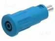 LABORATORY CONNECTOR: 2MM BANANA - SOCKET - 10A - 24.7MM - BLUE - Banaanijatkoliittimet - PJP229-3-BL - 2
