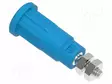 LABORATORY CONNECTOR: 2MM BANANA - SOCKET - 10A - 28.3MM - BLUE - M3 - Banaanijatkoliittimet - PJP229-4-BL - 1