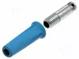 LABORATORY CONNECTOR: 4MM BANANA - SOCKET - 30VAC - 60VDC - 36A - BLUE - Banaanijatkoliittimet - PJP3010-I-BL - 2