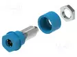 LABORATORY CONNECTOR: 4MM BANANA - SOCKET - 30VAC - 60VDC - 36A - BLUE - Banaanijatkoliittimet - PJP3230-C-BL - 1