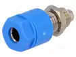 LABORATORY CONNECTOR: 4MM BANANA - SOCKET - 30VAC - 60VDC - 36A - BLUE - Banaanijatkoliittimet - PJP3230-I-BL - 1