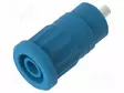 LABORATORY CONNECTOR: 4MM BANANA - SOCKET - 25A - BLUE - INSULATED - Banaanijatkoliittimet - PJP3290-BL - 2
