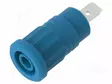 LABORATORY CONNECTOR: 4MM BANANA - SOCKET - 36A - BLUE - INSULATED - Banaanijatkoliittimet - PJP3294-BL - 2