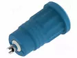 LABORATORY CONNECTOR: 4MM BANANA - SOCKET - 25A - BLUE - SOLDEPUNAINEN - Banaanijatkoliittimet - PJP3295-BL - 1