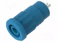 LABORATORY CONNECTOR: 4MM BANANA - SOCKET - 25A - BLUE - SOLDEPUNAINEN - Banaanijatkoliittimet - PJP3295-BL - 2