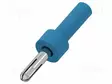 LABORATORY CONNECTOR: 4MM BANANA - SOCKET - BLUE - NICKEL PLATED - Banaanijatkoliittimet - PJP3304-IEC-BL - 2