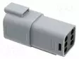 AJONEUVOLIITIN - 13A - PIN: 6 - IP68 - SUORA - PURISTUS - HARMAA - Ajoneuvoliittimet - 934444102-MOL - 1
