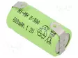 AKKU: NI-MH - 2/3AA - 1,2V - 600MAH - JUOTOSLEVYT - Ø13,9X28,5MM - 1KPL - Akut - ACCU-23AA60JJJBL - 1