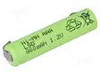 AKKU: NI-MH - AAA,R3 - 1,2V - 800MAH - JUOTOSLEVYT - Ø10,1X46MM - 1KPL - Akut - ACCU-AAA800JJJ-BL - 1