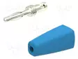 LABORATORY CONNECTOR: 2MM BANANA - PLUG - 10A - 30VAC - 60VDC - BLUE - Banaaniliittimet 2mm - PJP210-C-BL - 1