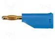 LABORATORY CONNECTOR: 4MM BANANA - PLUG - 16A - 33VAC - 70VDC - BLUE - Banaaniliittimet 4mm - FK15LAU1-BL - 1
