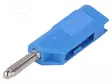 LABORATORIOBANAANILIITIN 4MM - PISTOKE - 30A - 33VAC - 60VDC - 3MOHM - Banaaniliittimet 4mm - BSB20BL - 1