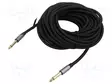 KAAPELI - JACK 6,3 MM 2PIN PISTOKE,MOLEMMIN PUOLIN MUSTA - Muut audio-videokaapelit - BASHL - 1