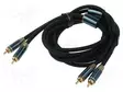 KAAPELI - RCA-PISTOKE X2,MOLEMMIN PUOLIN MUSTA - TEKSTIILI - Muut audio-videokaapelit - BCUGL - 1
