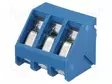 KYTKENTÄRIMA PIIRILEVYLLE - KULMA 45° - 5MM - NAVAT: 3 - PCB - 16A - Riviliittimet piirilevylle - TB-5.0-K45-3-BL - 1