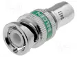 LIITIN: BNC - PISTOKE - UROS - LUKITTAVA MUTTERILLA - SUORA - 75OHM - RG6 - BNC liittimet - 1694ABHDL - 1