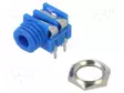 LIITIN: JACK 3,5MM - N LIITINAARAS - MONO - NAVAT: 2 - THT - SININEN - Plugit ja jakit - CL1384L - 1