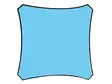 SHADE SAIL - SQUARE - 3.6 x 3.6 m - COLOUR: SKY BLUE - Piha ja terassikalusteet - GSS4360BL - 12