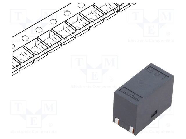 KURISTIN - R: 4,1MOHM - Z: 500OHM - 9UH - SMD - 100VDC - 10A - 10MHZ - Häiriönpoistosuotimet SMD - PLT10HH501100PNL - 1