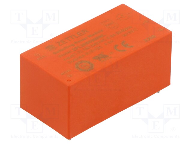 AC/DC MUUNNIN - 20W - TULOJÄNNITE 90÷264VAC,100÷370VDC - LÄHTÖJÄNNITE 5VDC - OUT: 1 - AC/DC muuntimet - ZPL20S0500WL - 1