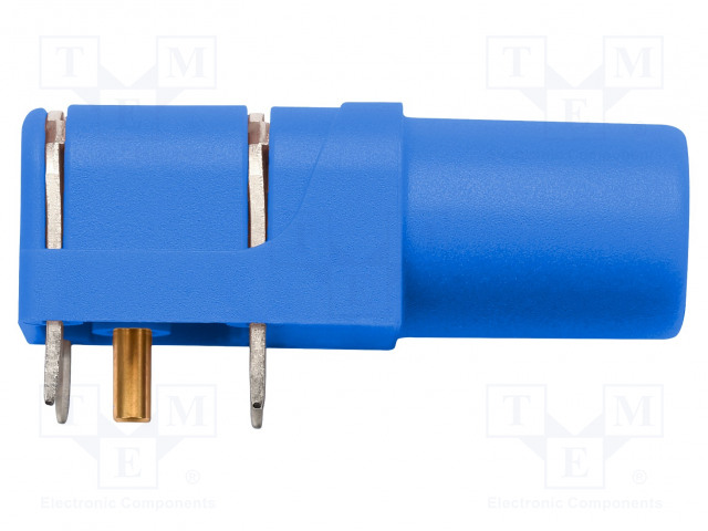 LABORATORY CONNECTOR: 4MM BANANA - SOCKET - 1KV - 24A - BLUE - PCBOHM - Banaanijatkoliittimet - SWEB8094AU-BL - 1