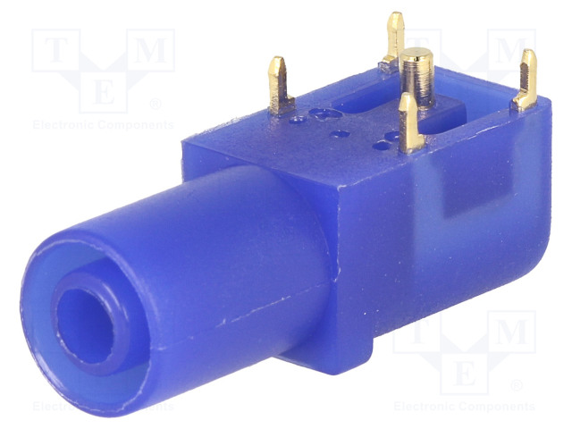 LABORATORY CONNECTOR: 4MM BANANA - SOCKET - 24A - 33MM - BLUE - Banaanijatkoliittimet - FCR7350L - 1