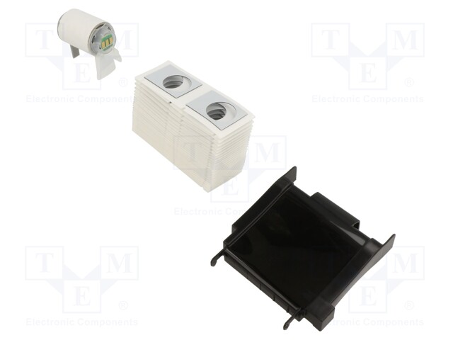 ETIKETTI - 30MM - HOPEA - REIÄN KANSSA - H: 40MM - ØREIKÄ: 24MM - Tarratulostimet ja merkitsijät - M6-05-7593-SL - 1