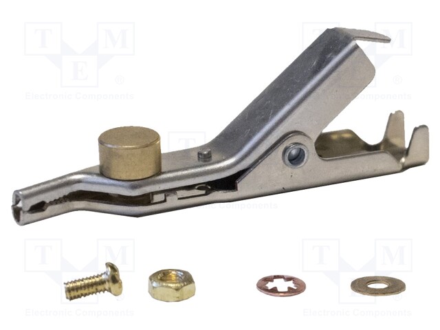 HAUENLEUKA - LEVITYSALUE: MAX.25MM - KOK.PIT: 66MM - NIKKELÖITY - Krokotiili klipsit - JP-8783-L - 1