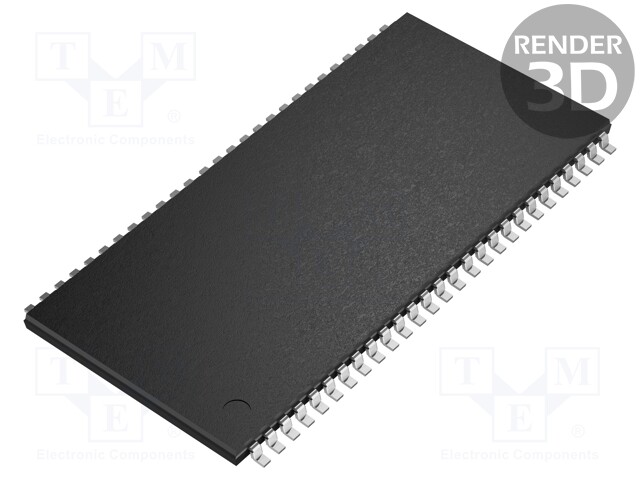 IC: DRAM MUISTI - 128MBDRAM - 2MX16BITX4 - 143MHZ - 7NS - TSOP54 II - DRAM muistit - mikropiirit - IS42S16800F-7TL - 1