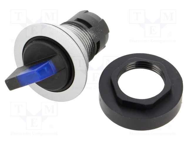 KIERTOKYTKIN - 22MM - ASENNOT: 1 - RIIPPUEN KEHYKSESTÄ - Taulukytkimet, standardi 22mm - RRJSTBL-BL - 1