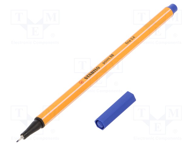 KUITUKÄRKIKYNÄ - TUMMASININEN - Kynät ja kirjoitustarvikkeet - STABILO-8841DBL - 1