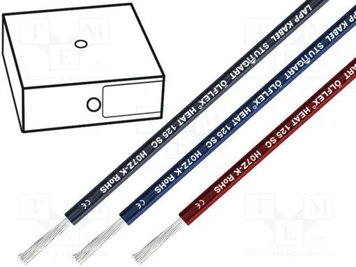 KYTKENTÄJOHTO - ÖLFLEX® HEAT 125 SC - 1X4MM2 - CU - KELTAINEN-VIHREÄ - Lämmönkestävät kaapelit - HEAT125SC-4.0GRYL - 1