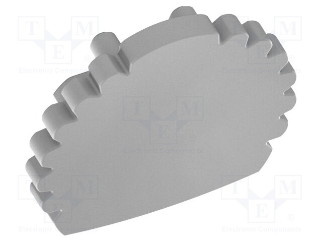 LED PROFIILIN PÄÄTYPALA - HOPEA - 10KPL - Profiilit LED nauhoille - GTV-ZASGLAXDR-AL - 1