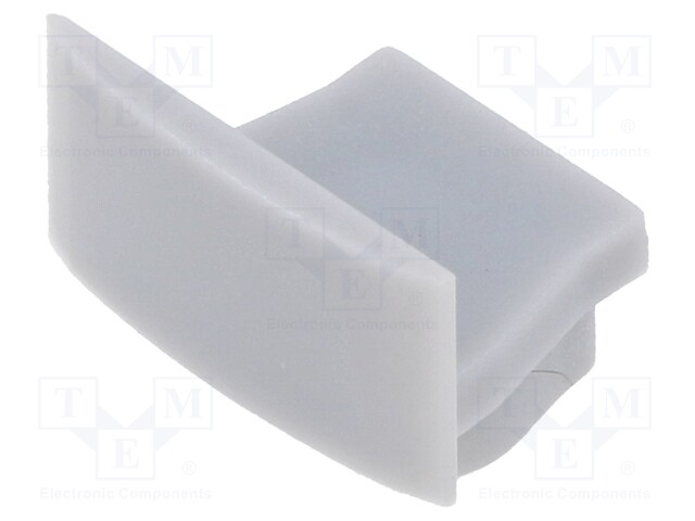 LED PROFIILIN PÄÄTYPALA - HOPEA - 10KPL - Profiilit LED nauhoille - GTV-ZASGLAXMIC-AL - 1