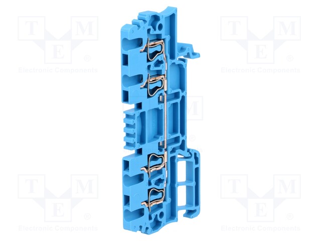 LIITIN: KISKO-1,5MM2 - NAVAT: 1 - PURISTIMET: 4 - SININEN - LEV: 3,5MM - Kiskoliittimet - ZDU1.54ANBL - 1