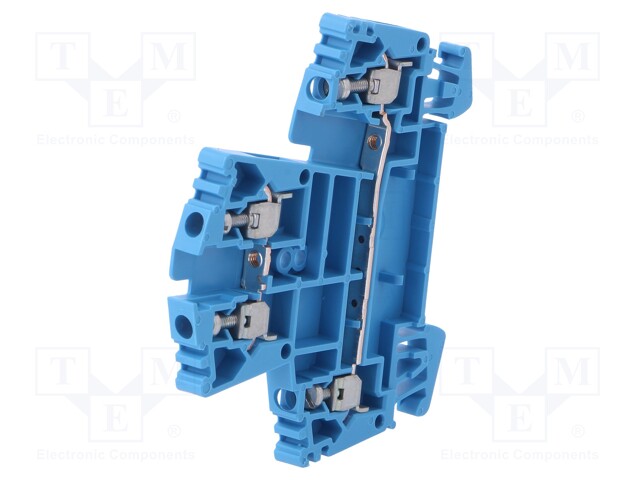 LIITIN: KISKO-2,5MM2 - NAVAT: 2 - PURISTIMET: 4 - SININEN - LEV: 5,1MM - Kiskoliittimet - WDK2.5BL - 1