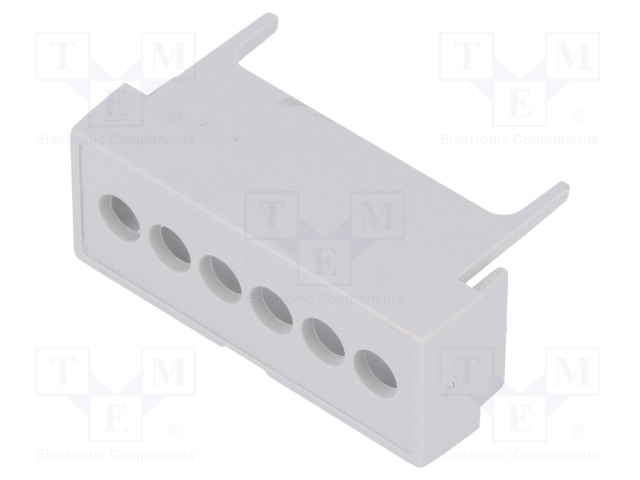 LIITINSUOJUS - HARMAA - AUKK.LKM: 6 - 5,08MM - DIN kiskokotelot - IT-P05020201T.BL - 1