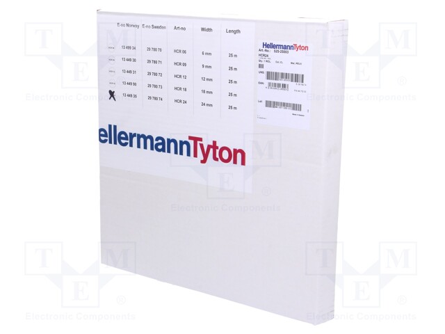 MERKINTÄKYLTIT - 25MM LÄPINÄKYVÄ - -60÷65°C - Tarratulostimet ja merkitsijät - HCR24-PEUV-CL - 1