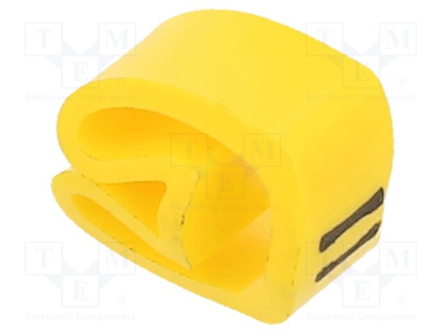 MERKIT - MERKINTÄ: = - 4÷10MM - PVC - KELTAINEN - -30÷60°C - PA-2 - UL94V-0 - Kaapeleiden merkintä - PA-20004AV40.EQUAL - 1