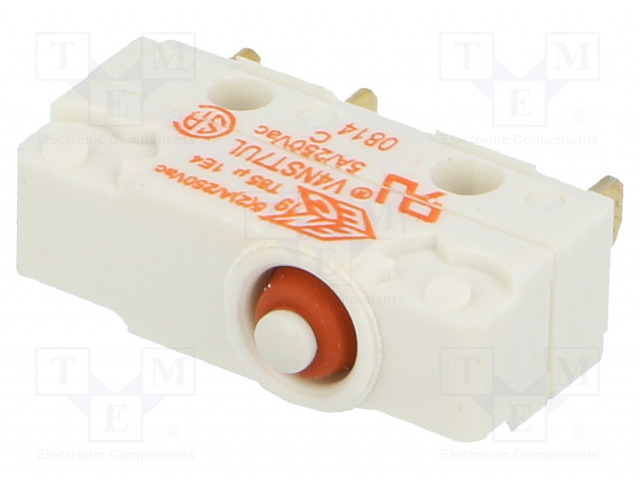 MIKROKYTKIN SNAP ACTION - 5A/250VAC - ILMAN VIPUA - SPDT - ON-(ON) - SANP ACTION mikrokytkimet - V4NST7UL - 1