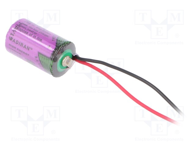 PARISTO: LITIUM- (LTC) - 1/2AA - 3,6V - 1200MAH - Ø14,7X25,2MM - JOHDOT - Alkaliparistot - SL-350FL - 1