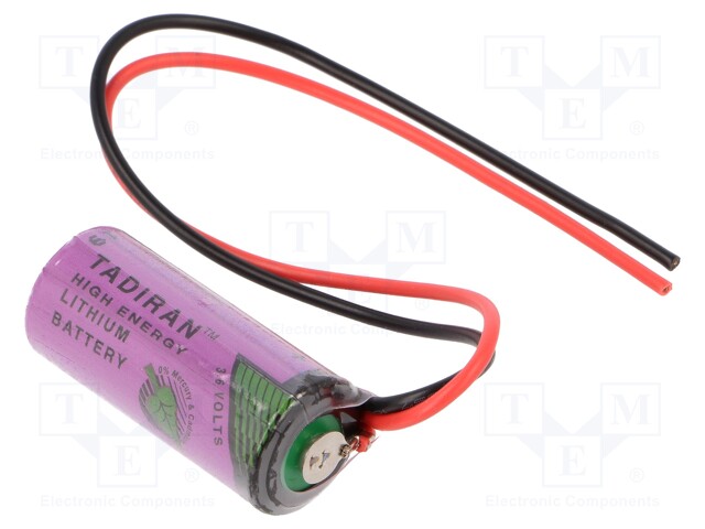 PARISTO: LITIUM- (LTC) - 2/3AA - 3,6V - 1600MAH - Ø14,7X33,5MM - JOHDOT - Alkaliparistot - SL-361FL - 1