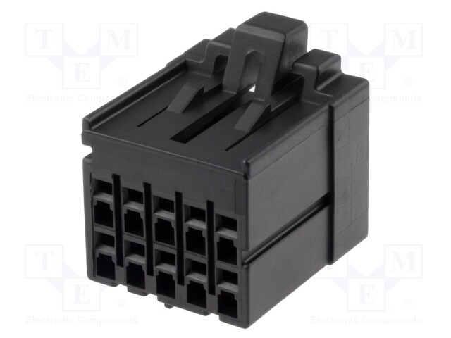 LIITIN: JOHTO-JOHTO/LEVY - PISTOKE - NAARAS - PIN: 10 - J2000 - 4,6A - Signaaliliittimet rasteri 2,50mm - J21DF-10V-KX-L - 1