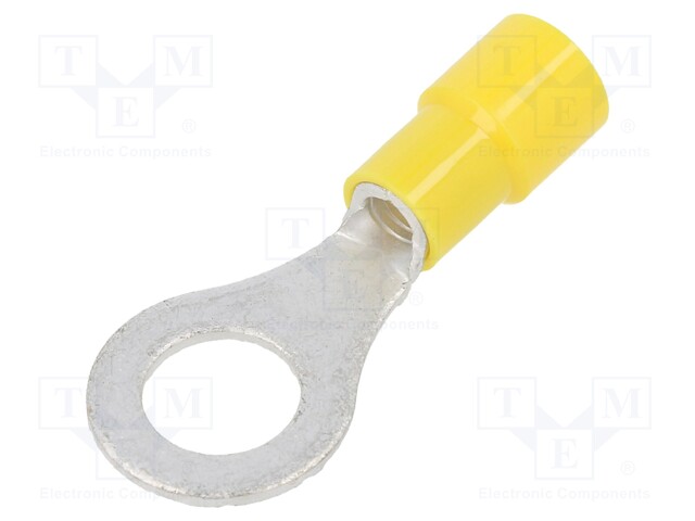 RENGASLIITIN - M8 - Ø: 8,4MM - 2,63÷6,64MM2 - PURISTETTAVA - Eristetyt liittimet - TMEX5.5-8-YEL - 1