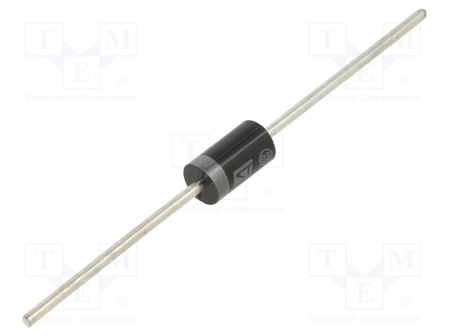 SCHOTTKY TASASUUNTAUSDIODI - THT - 150V - 3A - DO201AD - UFMAX: 0,82V - Diodit - STPS3150RL - 1