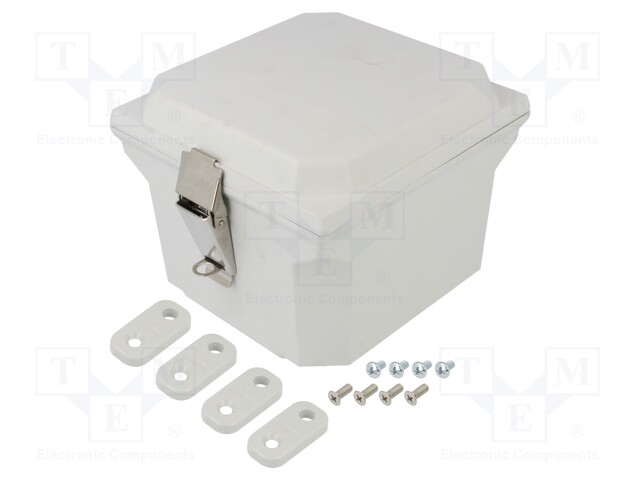 SEINÄASENNUSKOTELO - X: 154MM - Y: 159MM - Z: 105MM - PJU - POLYESTERI - HARMA - Seinään asennettavat kotelot - HM-PJU664L - 1